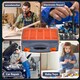 image 4 of 31 Compartment Double Sided Storage Box Tool Organiser Carry Case for Screws & Small Parts