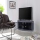 image 7 of Centurion Supports PANGEA Grey Beam-Thru CurvedTru-Corner 32"-50" TV Cabinet Grey