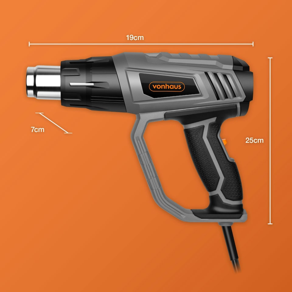 image 1 of VonHaus 2000w Heat Gun with Two Temperature Settings