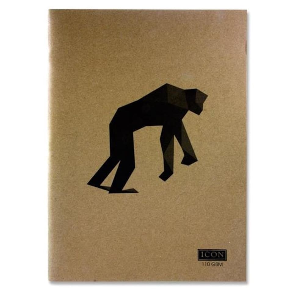 image 1 of A3 80 Pages 110gsm Animalia Design Kraft Sketch Book by Icon Art