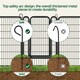 image 6 of Yaheetech 8-Panel Metal Dog Playpen, 68 × 100 cm Black