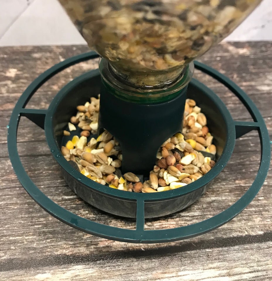 image 1 of Bottle Top Bird Seed Feeders (Set of 3)