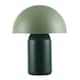 image 3 of Modern Rechargeable Mushroom Table Lamp in Forest and Olive Green - Touch Dimmer | Green