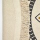 image 5 of Homescapes Black and Gold 100% Cotton Mandala Printed Round Rug Black | 145 cm Round