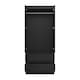 image 3 of FWStyle Stora 2 Door 2 Drawer Combination Wardrobe - Matt Black Black