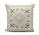 image 1 of Floral Crochet Detail Cushion - 45cm x 45cm | Cream | Sabel