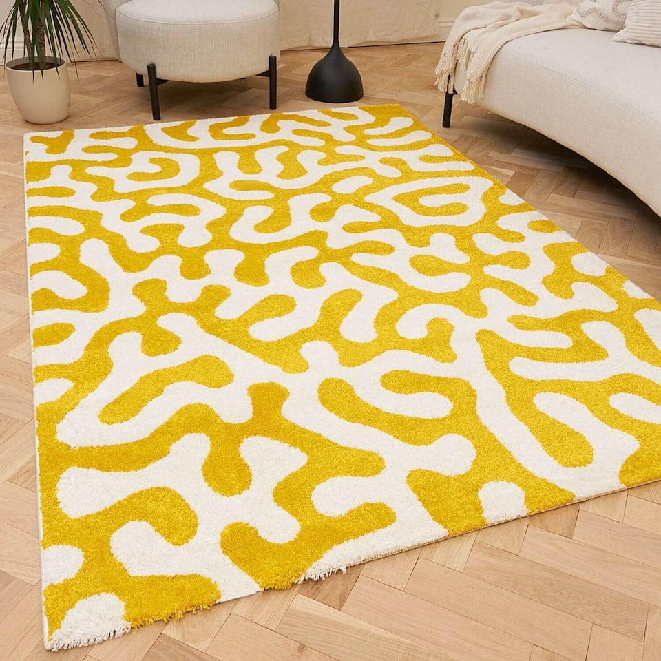 image 1 of The Rugs Joli Collection Abstract Pattern Soft and Dense Pile Living Room and Bedroom Floor Rug