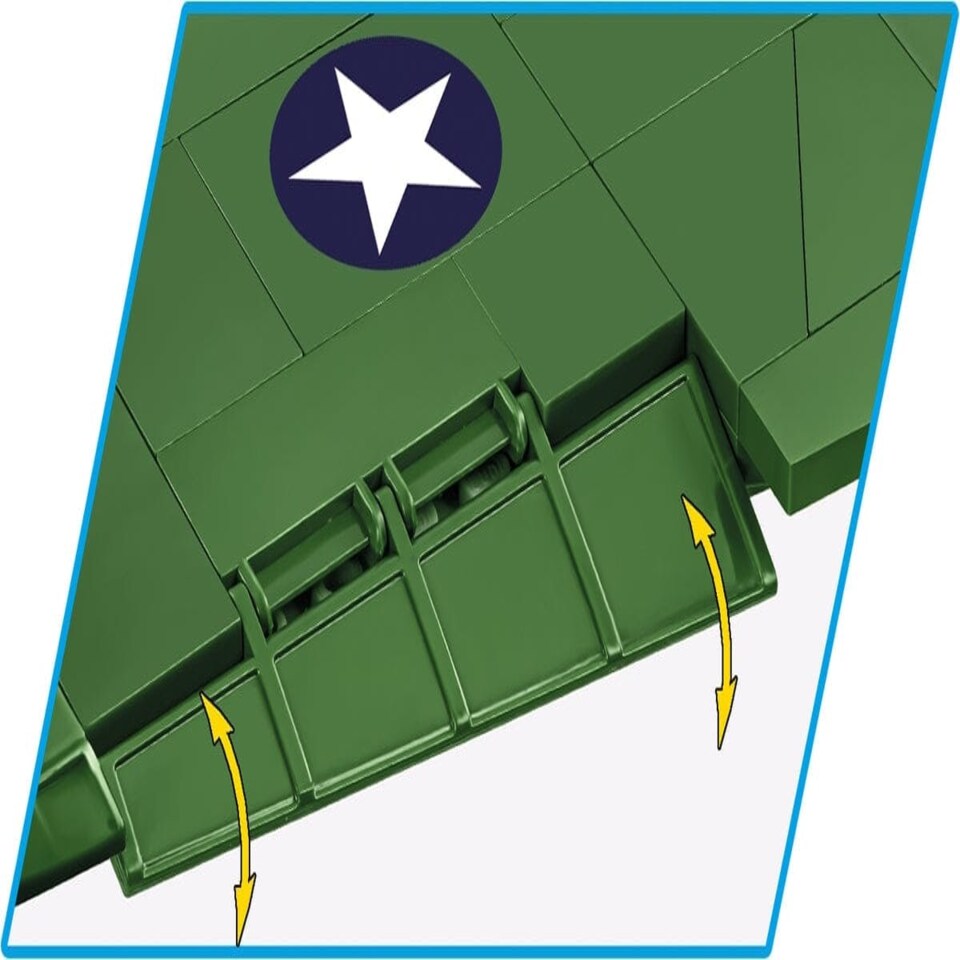 image 1 of Boeing B17G "Flying Fortress" brick plane model - COBI 5750- 1210 bricks