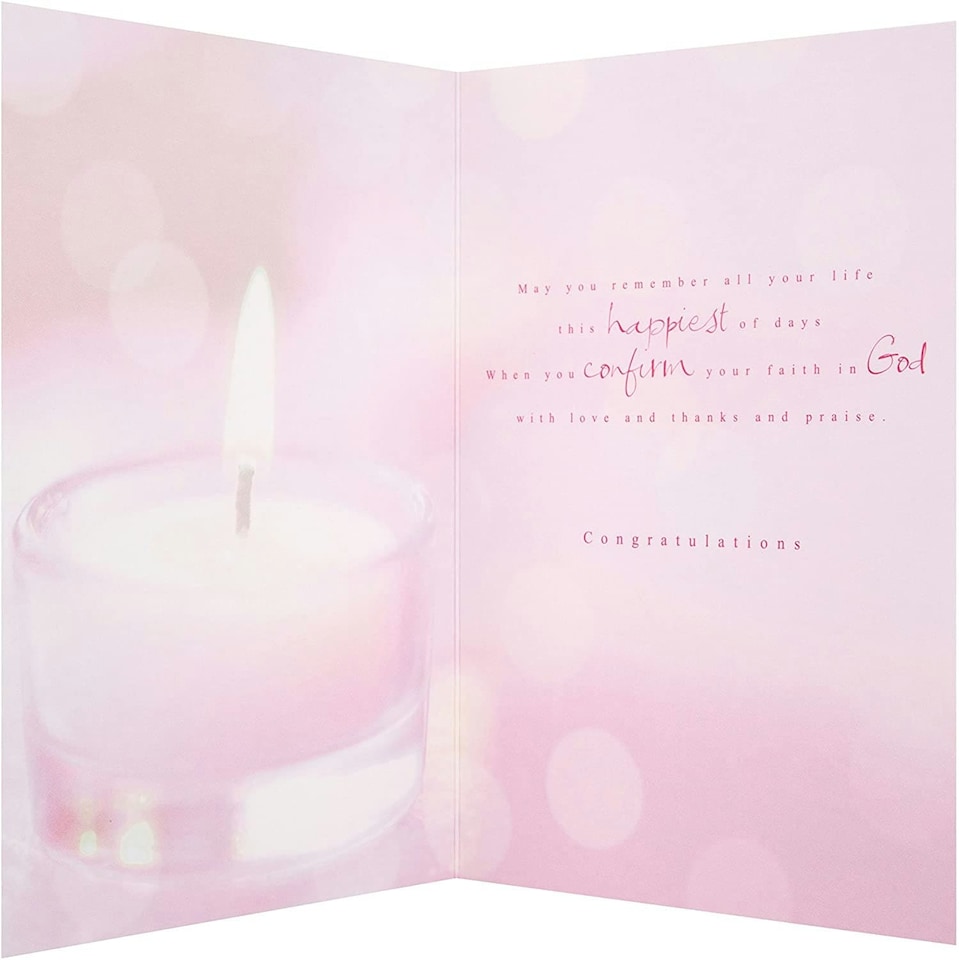 image 1 of As You Are Confirmed Foil Finished Female Confirmation Card