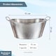 image 2 of Buckingham Hammered Stainless Steel Beverage Tub 28 Litres (52 cm) Multi-Purpose Ice Bucket