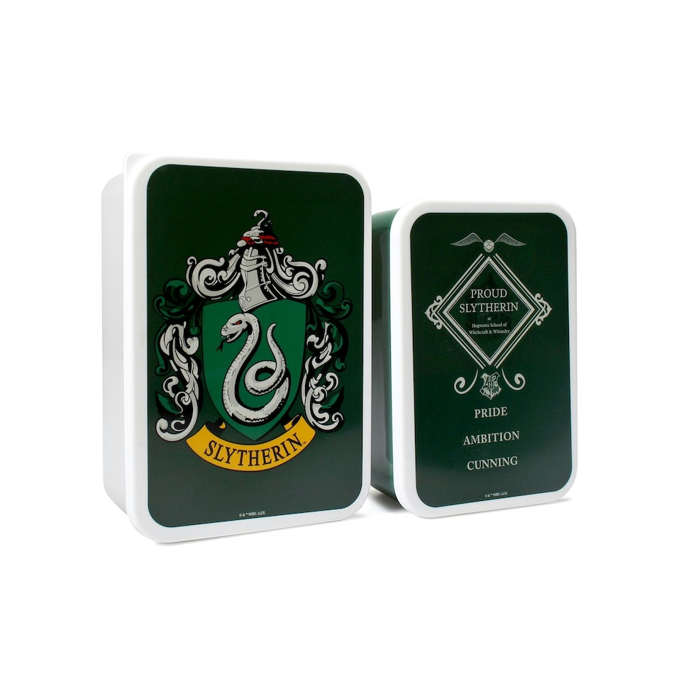 image 1 of Lunch Box Set of 2 - Harry Potter (Slytherin)