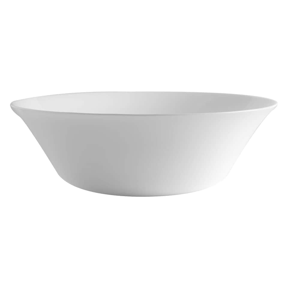 image 1 of Bormioli Rocco White Moon Glass Serving Bowl - 27cm White