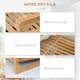 image 6 of HOMCOM 3-Tier Shoe Rack, Bamboo Shoe Storage Organizer with Slatted Shelves, Free Standing Shoe Shelf Stand for 9 Pairs of Shoes for Entryway, Hallway, Natural