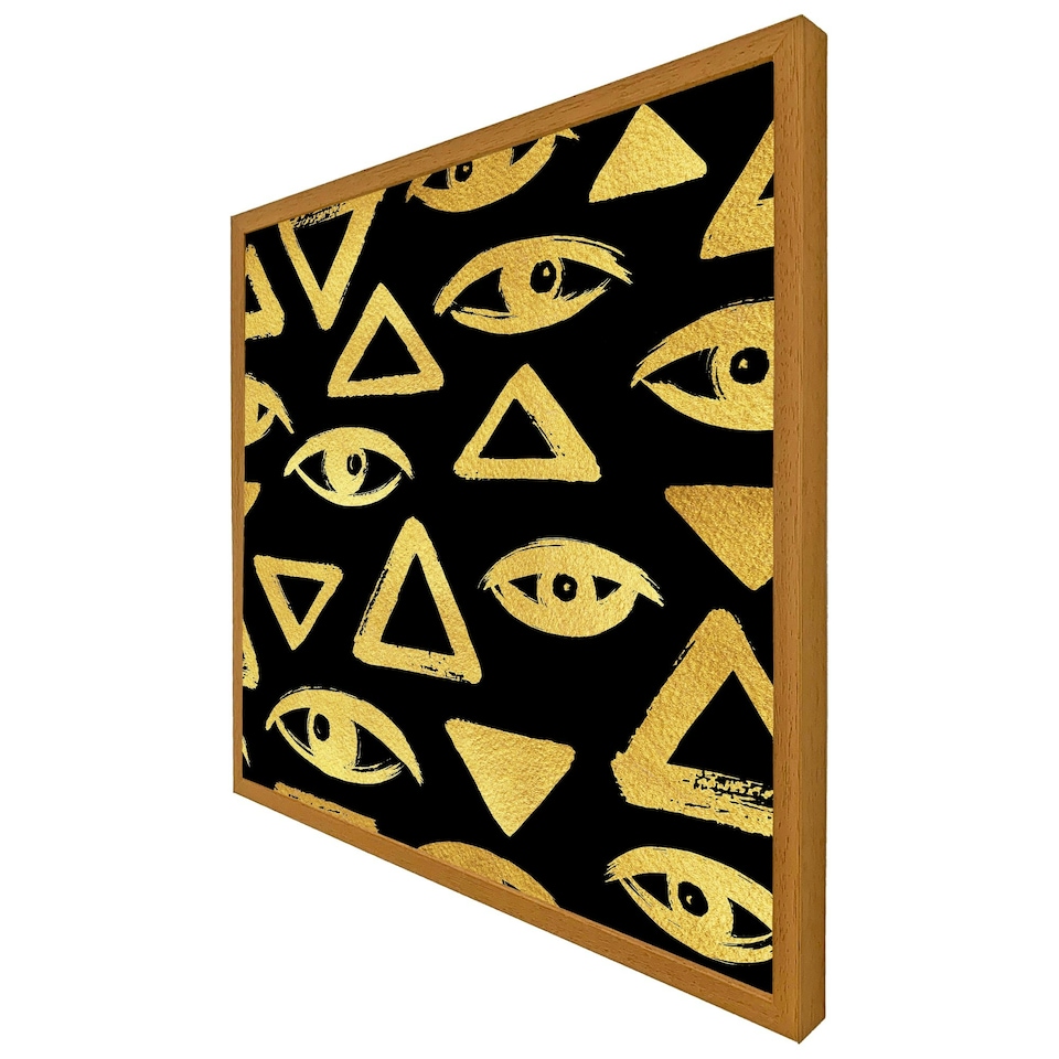 image 1 of Eyes & pyramids (Picture Frame) Grey | XS
