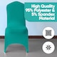 image 5 of Chair Cover Spandex Polyester Stretch Fabric Dining Slipcovers