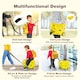 image 9 of COSTWAY Kids Travel Luggage 2 PC Kids Luggage Set Travel Rolling Trolley Kid Gift