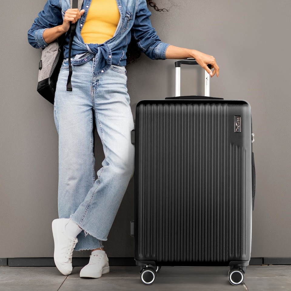 image 1 of Lugg Vacay Hard Shell Suitcase ABS 360 Spinner Wheels Water Resistant (76.5x50.5x30cm)
