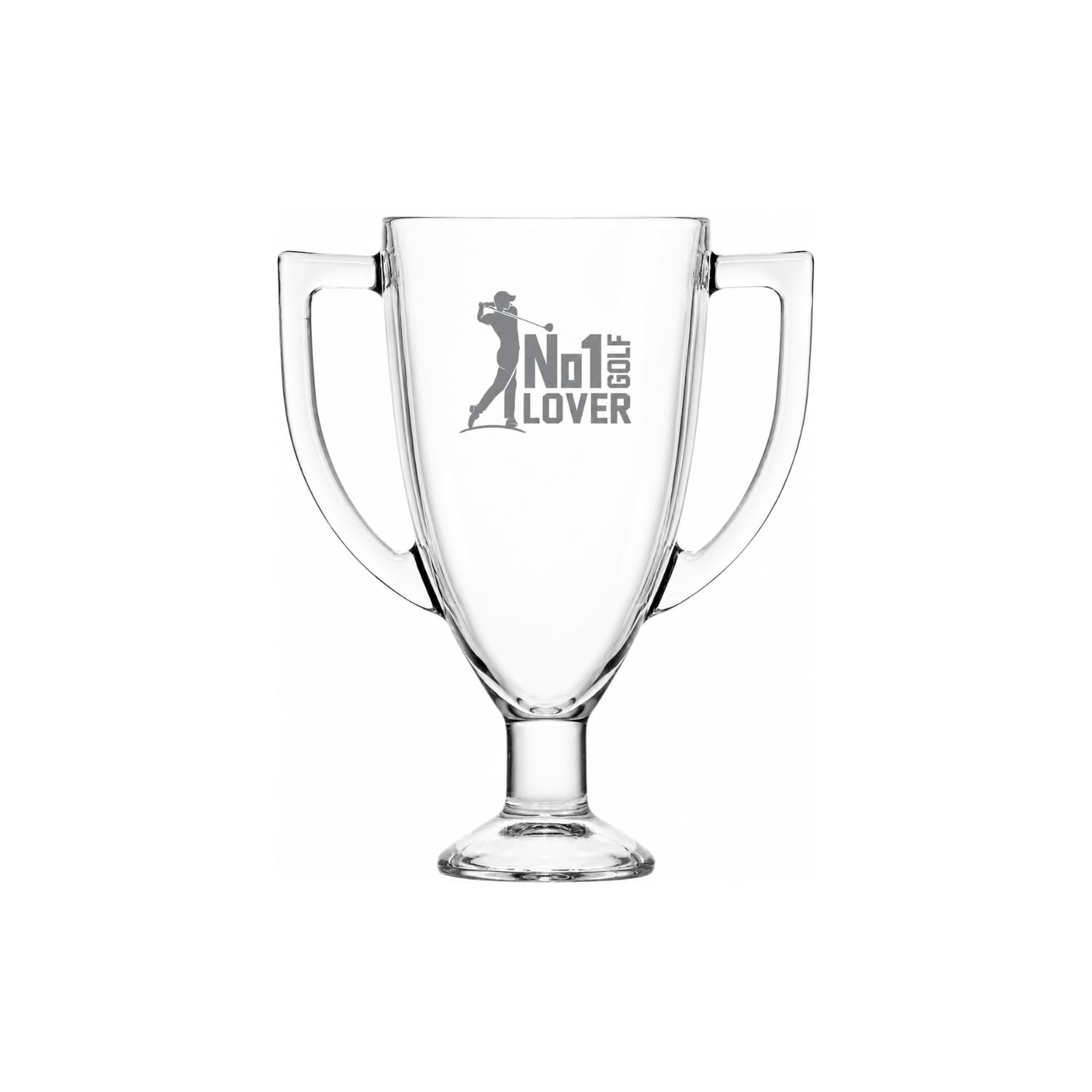 Top 3 No 1 Golf Lover Trophy Pint Glass Clear