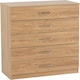 image 1 of Dakota 5 Drawer Chest Brown | Oak Effect