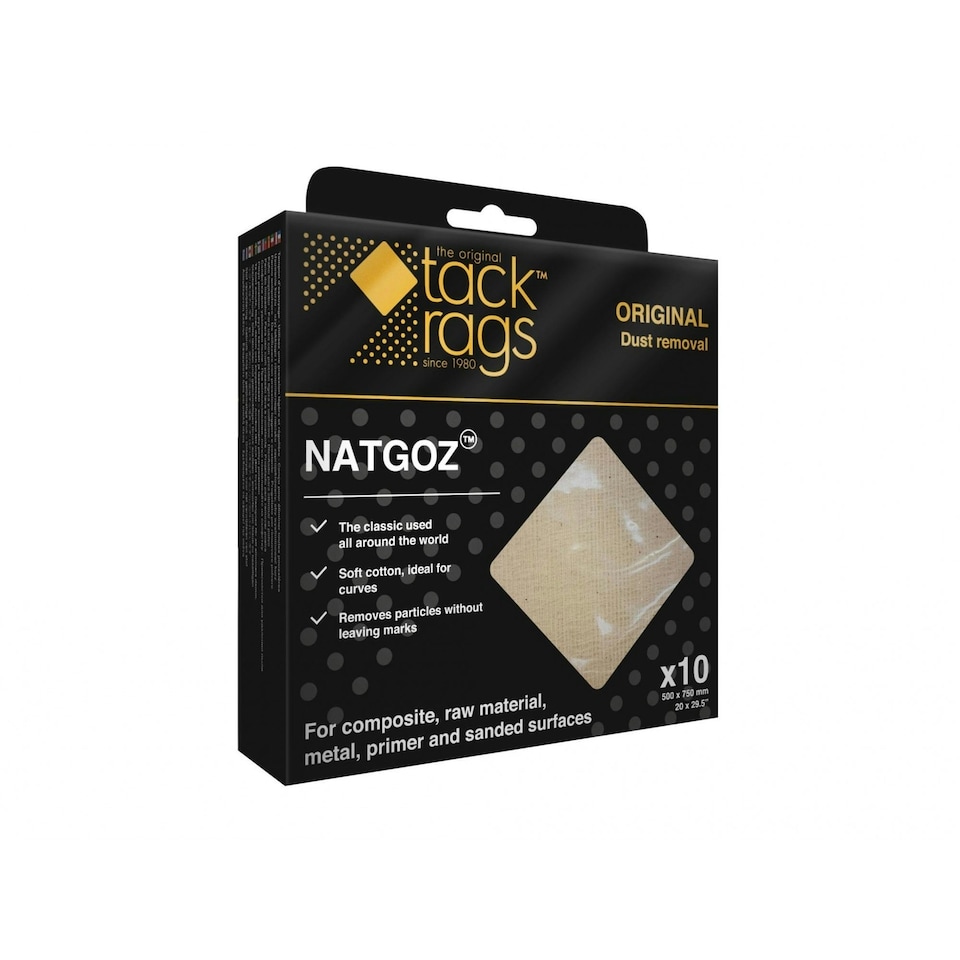image 1 of Flexipads World Class Tack Rags Original Natgoz (pack 10) - Multi Colour - 500 x 750mm