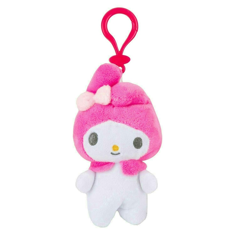 image 1 of Hello Kitty Soft Toy melody Clip On Cute Plush Huggable Cuddly 12cm Pink
