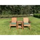 image 4 of Deluxe 2 Chair & Table Outdoor Set With 2 x Chair Cushion Green