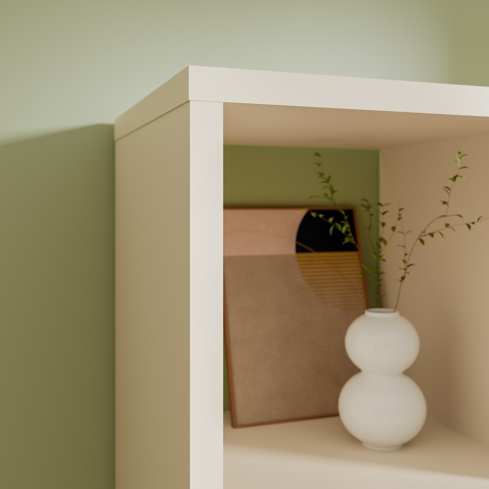 image 1 of Mauro 3 Shelves Storage Unit in Sand