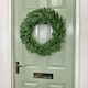 image 5 of 60cm Plain Green Christmas Wreath with 160 Bullet Tips