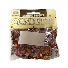 Amscan Dazzling Embossed Hearts Confetti - Pink - One Size