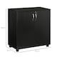 image 7 of Vinsetto 2-Tier Locking Filing Cabinet Office Storage Cabinet, Black