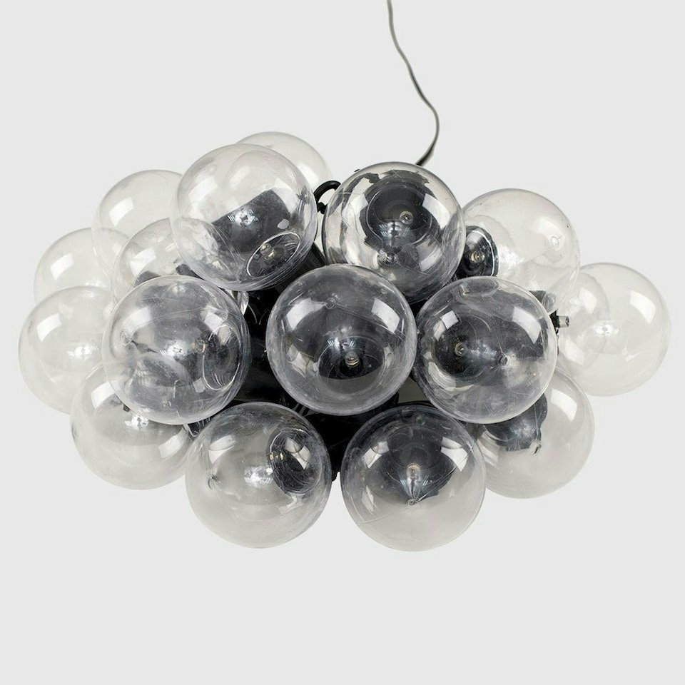 image 1 of ValueLights Pair Of Decorative IP44 Rated LED Festoon Clear Globe String Lights