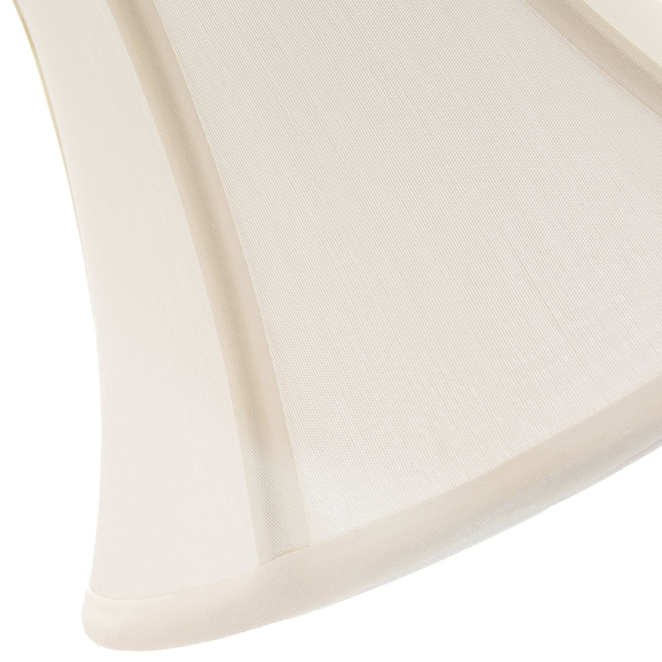 image 1 of Traditional Empire Shaped Small 8" Lamp Shade in Silky Cream Cotton Fabric | Cream | Cream | 1