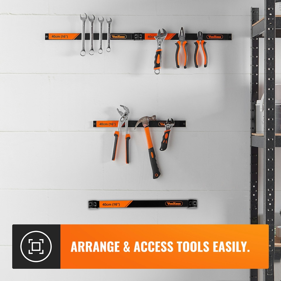 image 1 of VonHaus Heavy Duty Large Magnetic Tool Holders