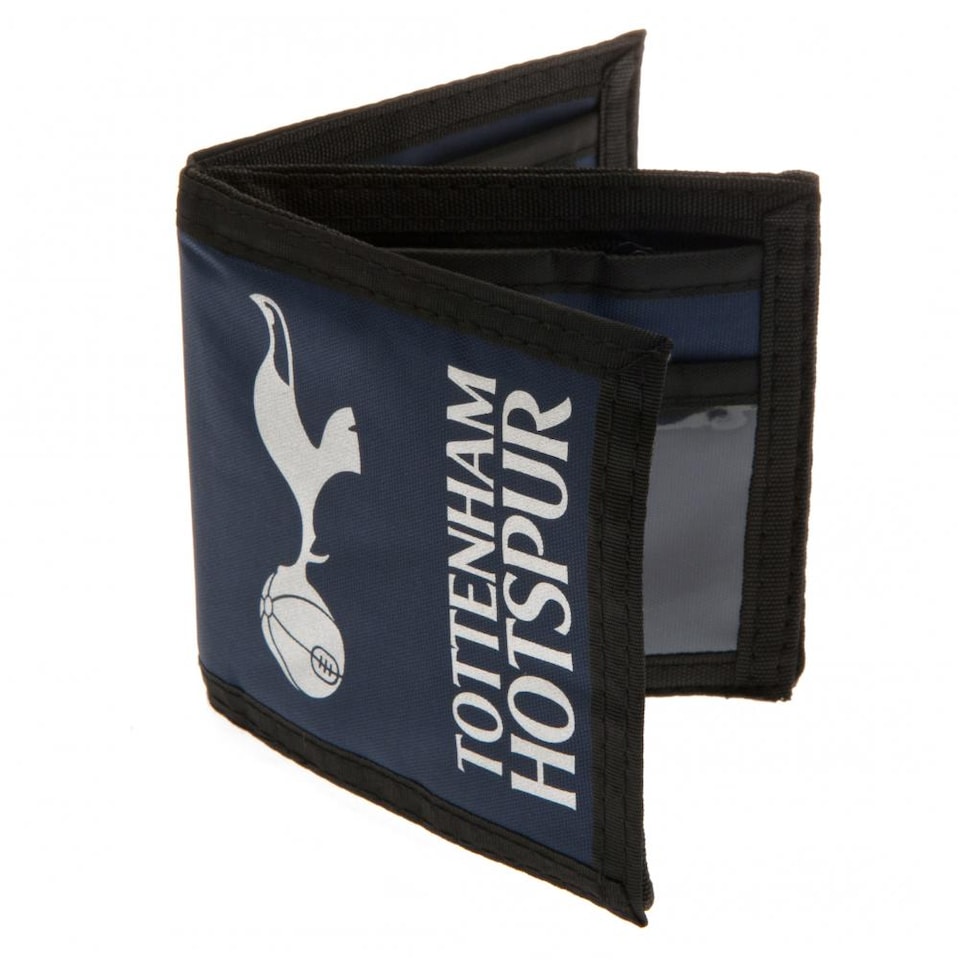 image 1 of Tottenham Hotspur FC Touch Fastening Canvas Wallet | Black | Navy/Black/White | 1