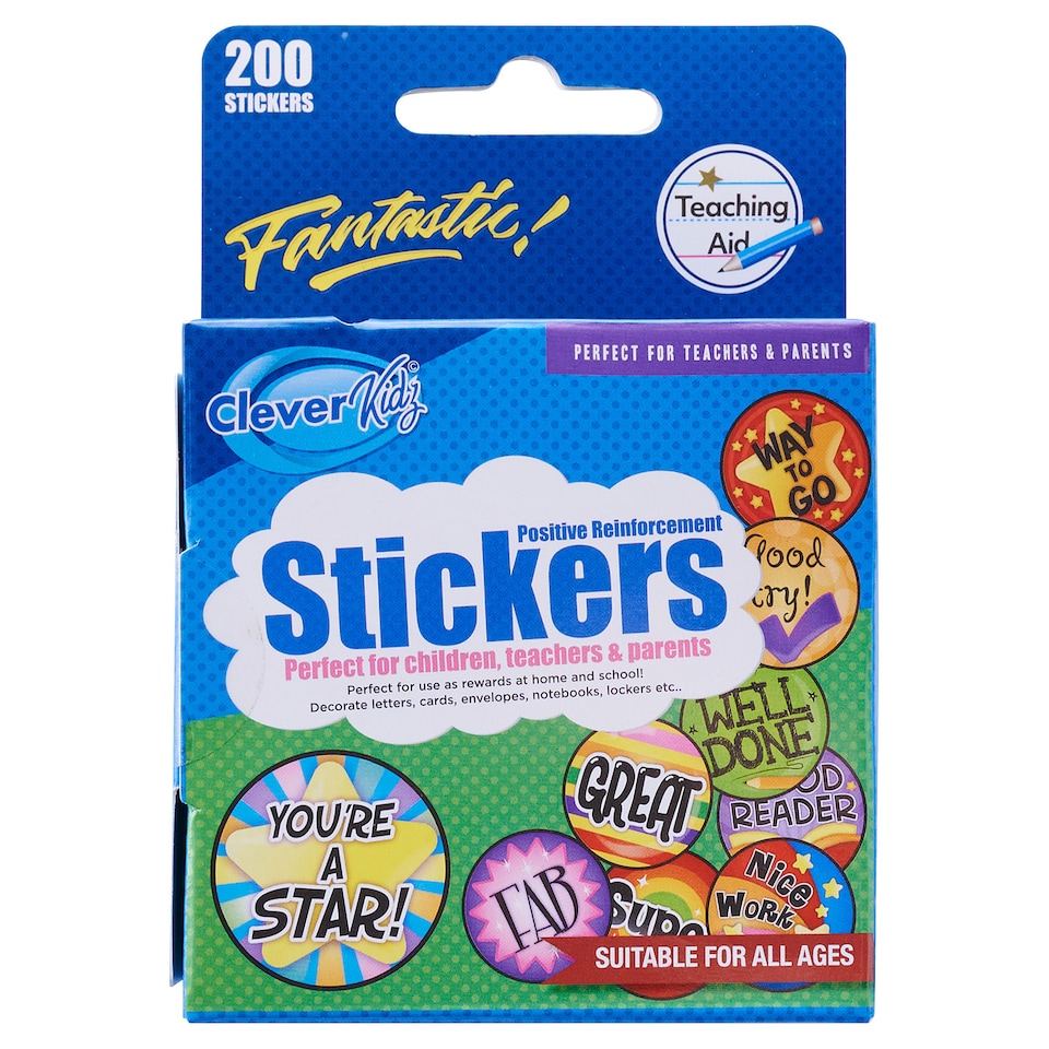 image 1 of Roll of 200 Stickers Reward by Cleaver Kidz