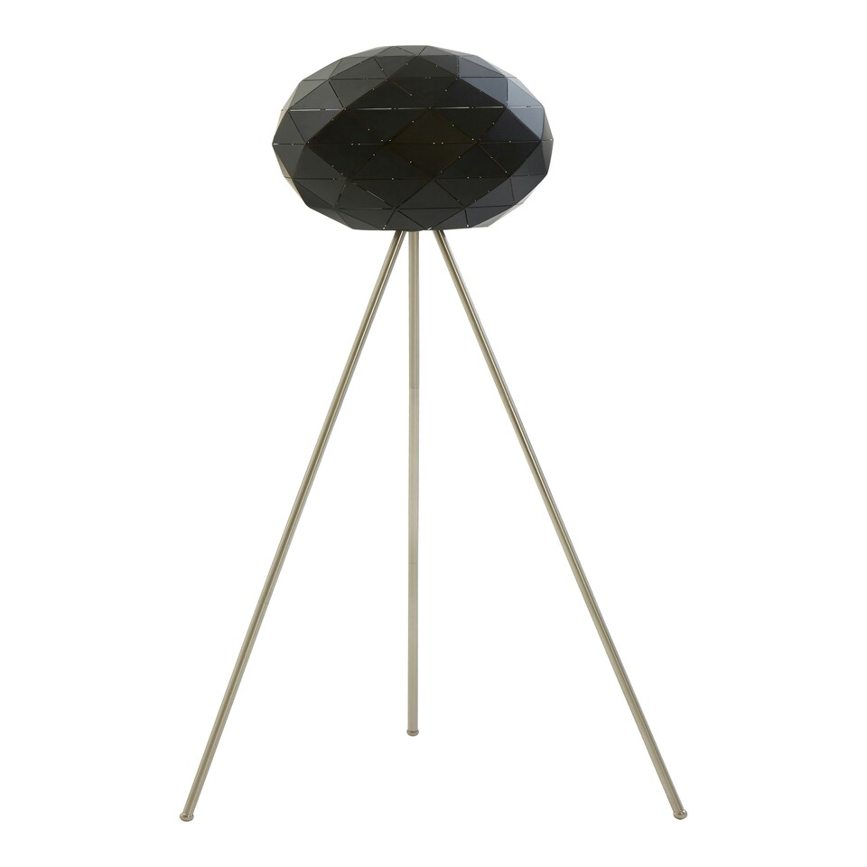 image 1 of Interiors by Premier Black Finish Floor Lamp Black