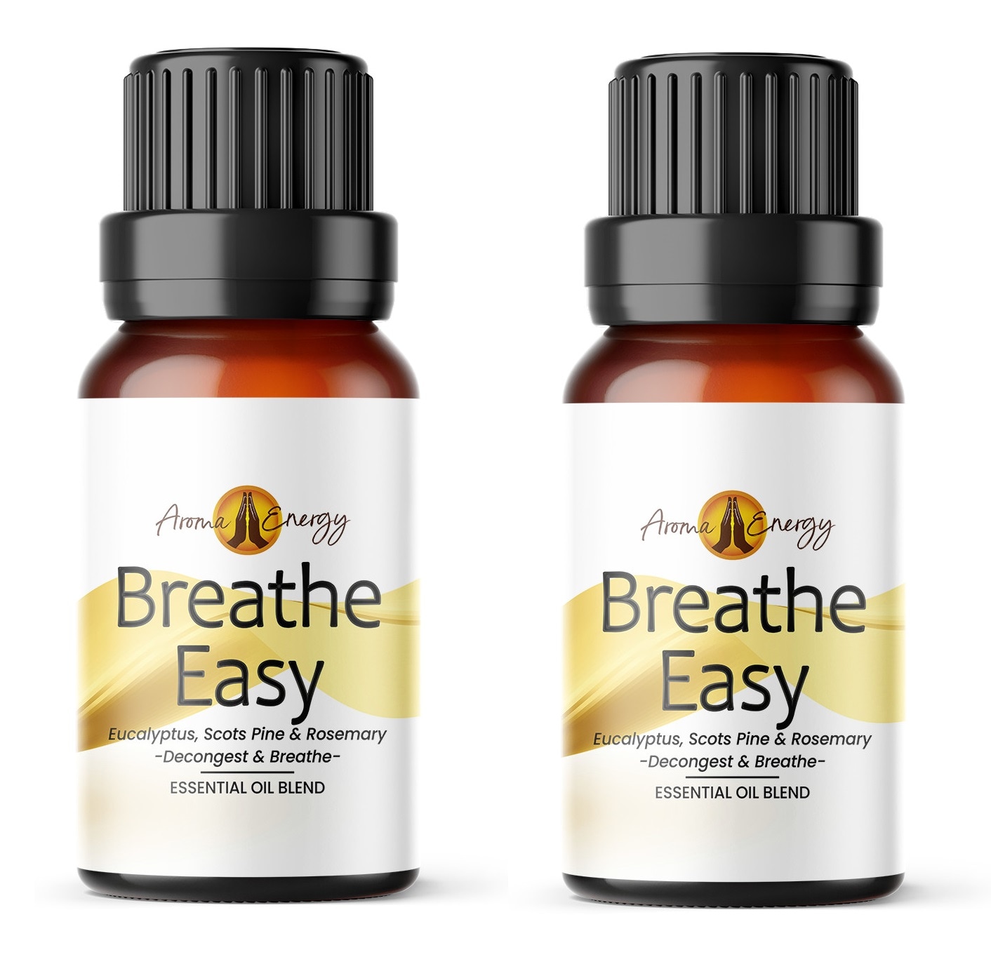 Aroma Energy Breathe Easy Essential Oil Blend 20ml (2 x 10ml Bottles) â Pure Natural Oil For Aromatherapy, Diffusers & Home Fragrance