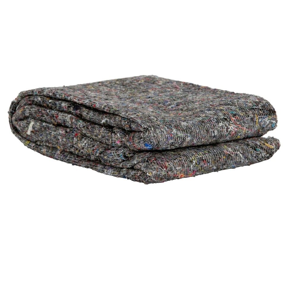 image 1 of 10 x Mixed Wool 150cm x 200cm Fabric Removal Blankets For House Moving & Storage Grey