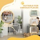 image 8 of PawHut Stair Gate with Cat Door, Adjustable Width, 76-104cm and 77cm Tall
