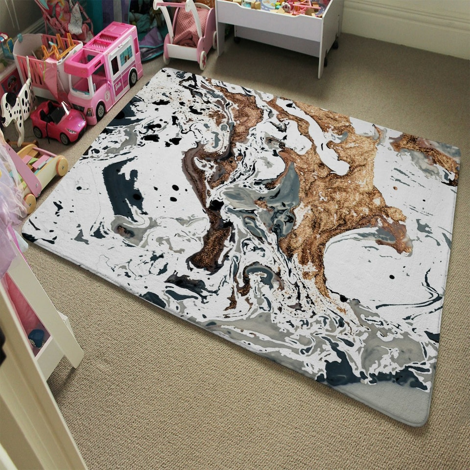 image 1 of Bronze Marble (Rug) Multi | Medium: 80x150cm
