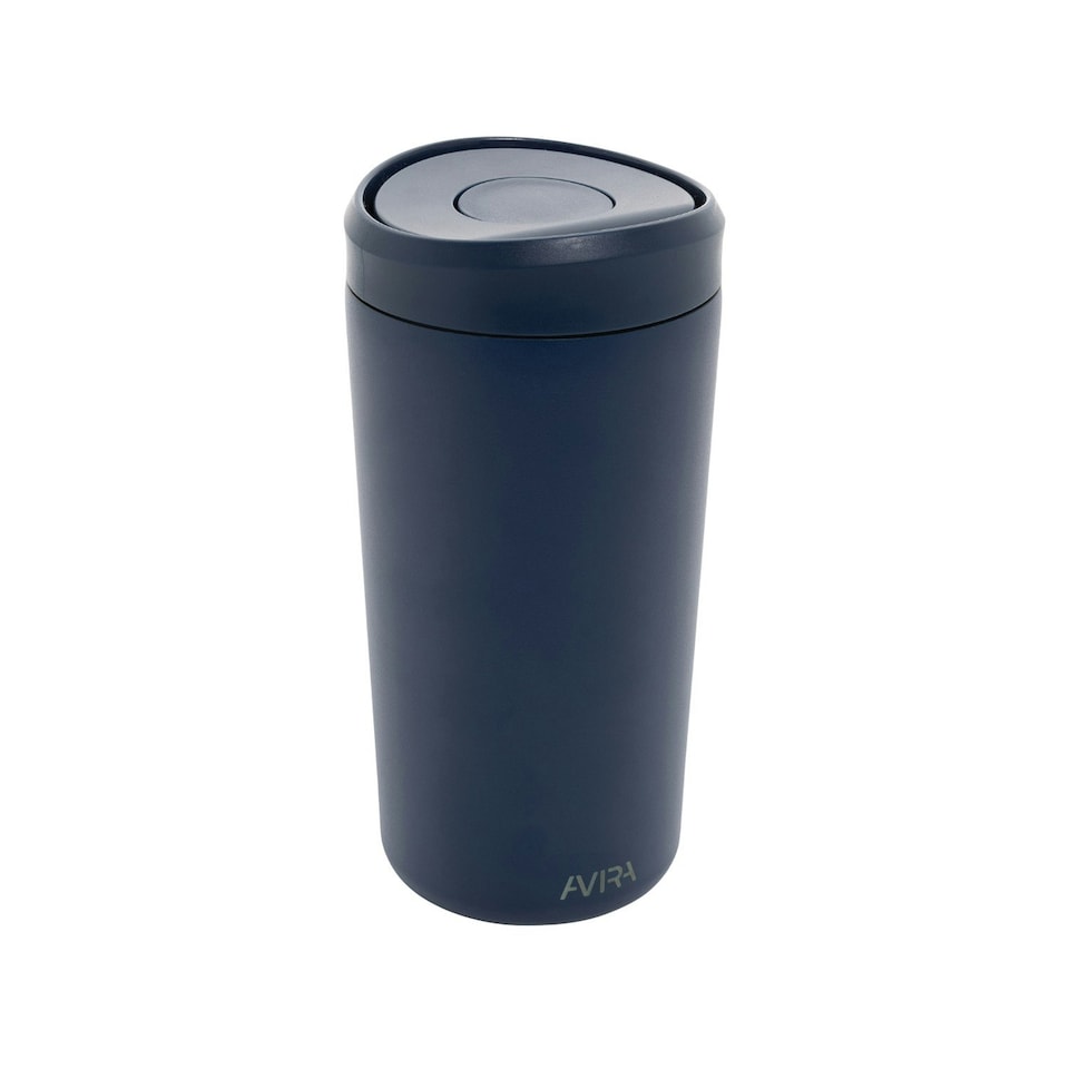 image 1 of Avira Alix Recycled Stainless Steel 400ml Tumbler - Navy - One Size