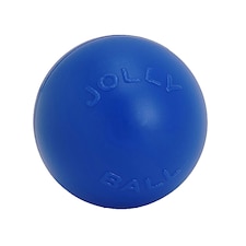 Jolly Pets Push-N-Play Dog Ball - Blue - 4.5in
