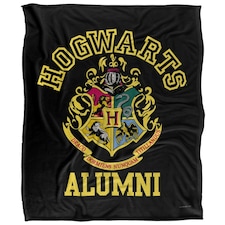 Harry Potter Alumni Hogwarts Crest Blanket - Multicoloured - One Size