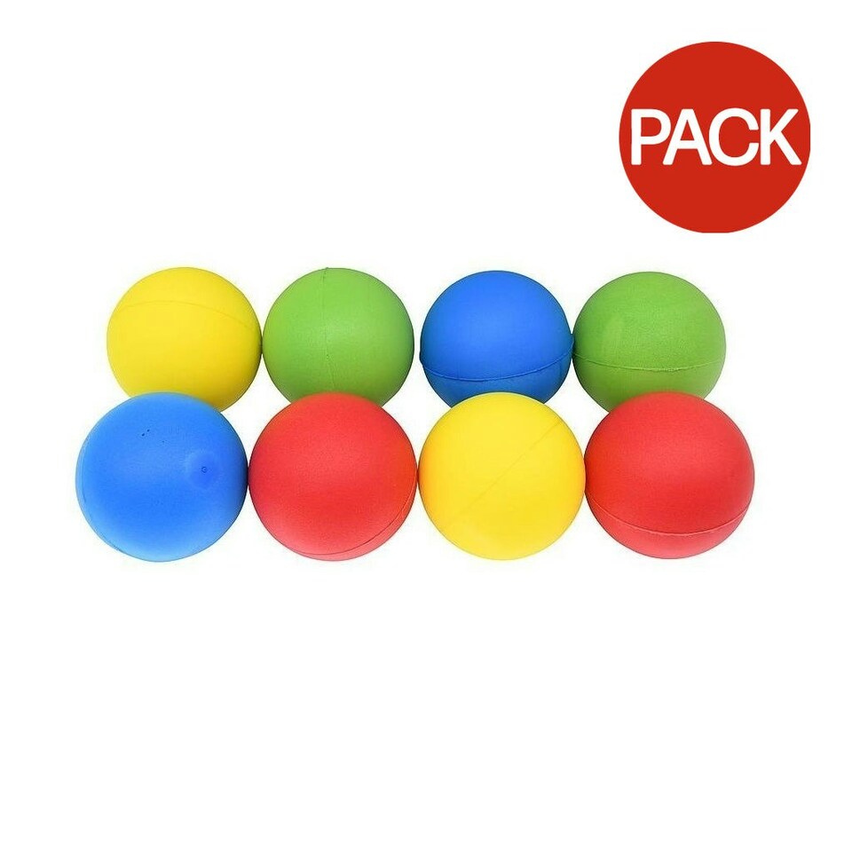 Pre-Sport Foam Ball (Pack of 8) - Multicoloured - 8cm