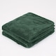 image 5 of OHS Soft Teddy Fleece Christmas Winter Tree Tufted Blanket Throw | Green