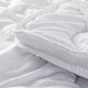 image 4 of Dual Layer 3cm Mattress Topper Air Flow Hypo Allergenic Soft Touch Bedding | White | King