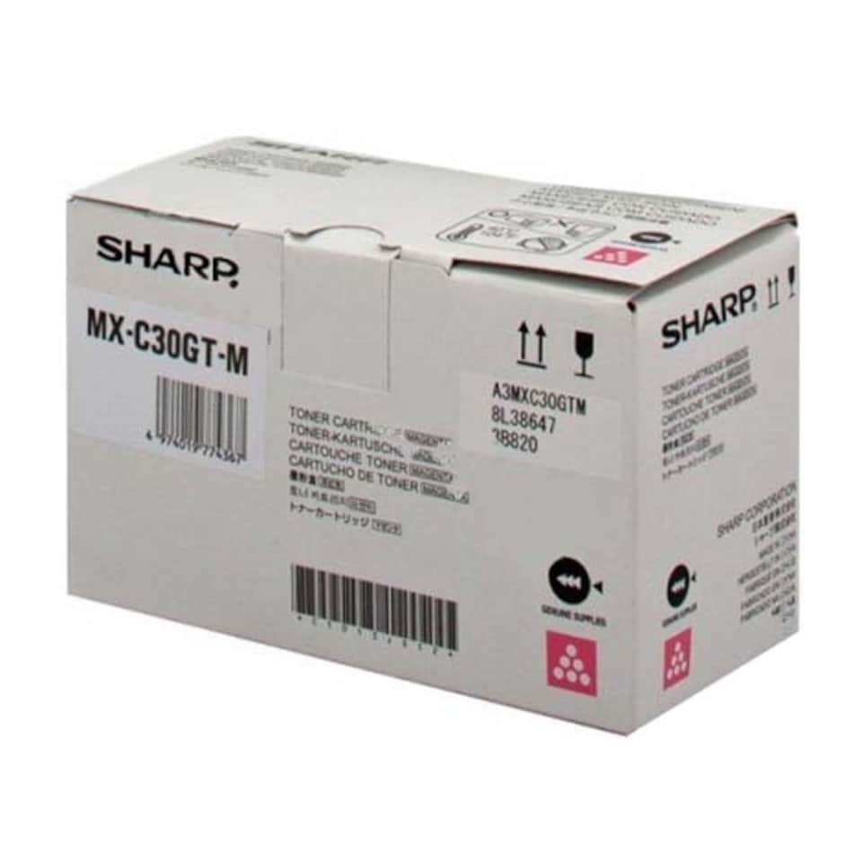 Sharp Magenta Toner Cartridge 6k pages - MXC30GTM N/A