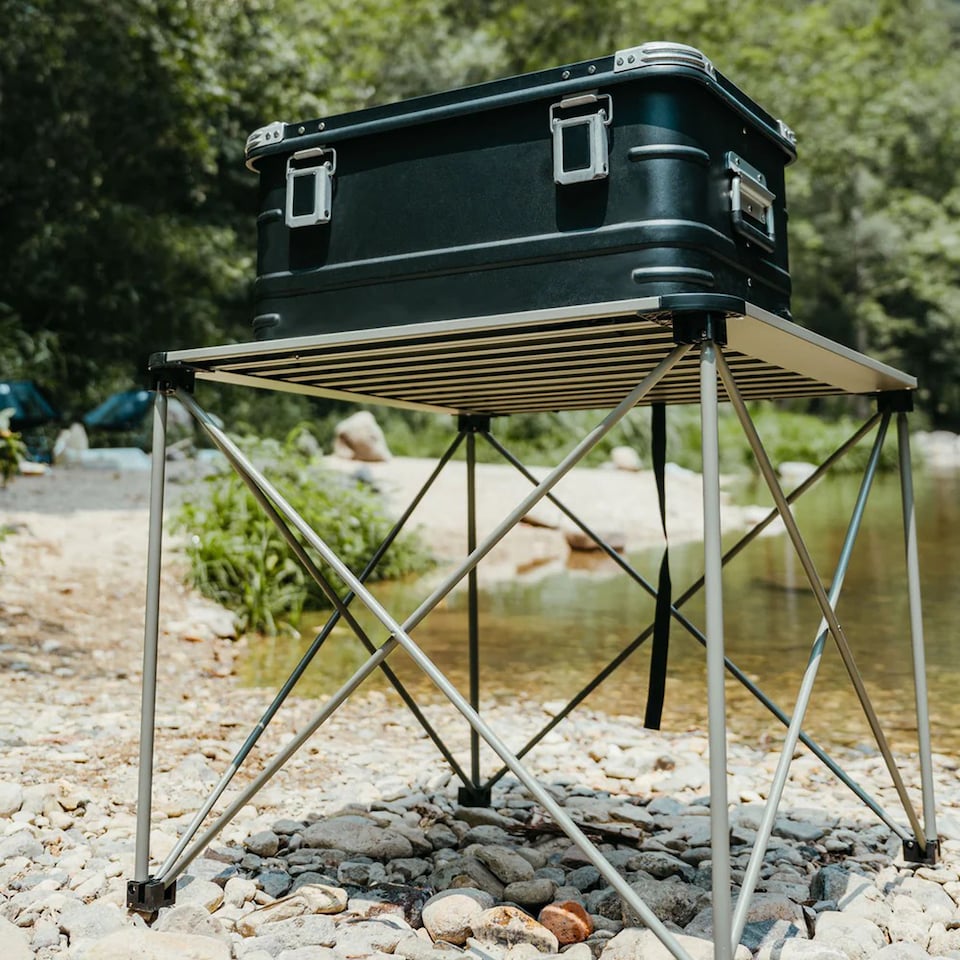 image 1 of Casual Aluminium Folding Table | Green | Pine Green | Medium
