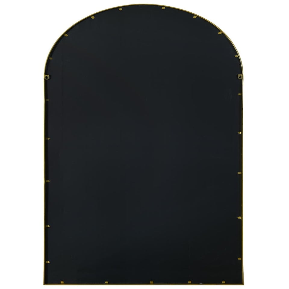 image 1 of The Arcus - Gold Framed Arched Window Garden Mirror 71" X 33.5" (180x85CM) | Gold