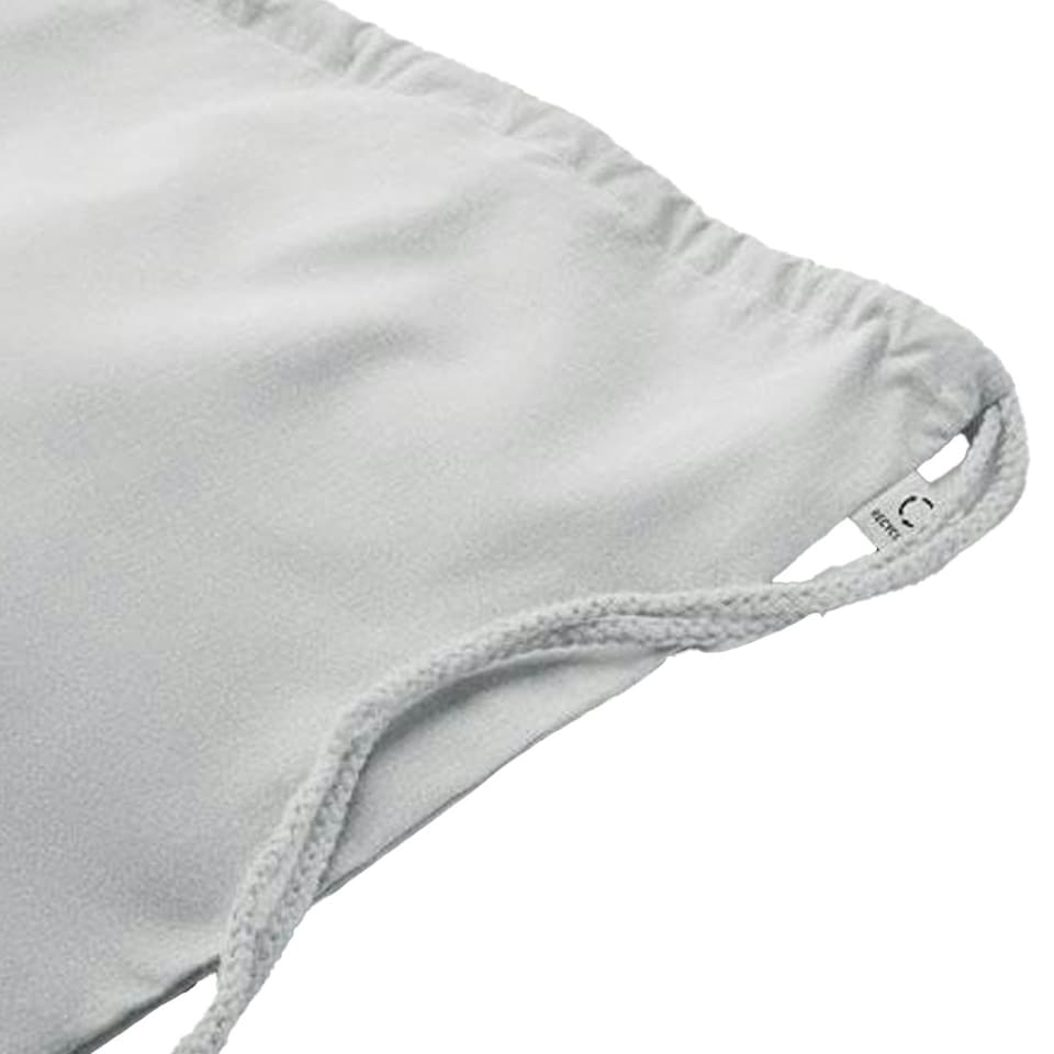 image 1 of MidOcean Cabetri Colour Recycled Cotton Drawstring Bag - White - One Size White
